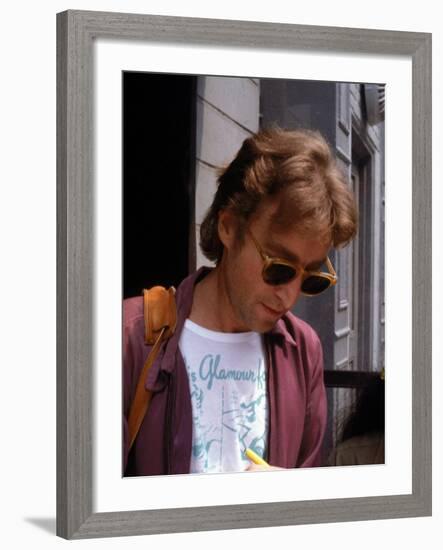 Rock Star John Lennon-David Mcgough-Framed Premium Photographic Print