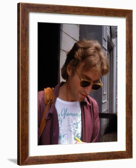 Rock Star John Lennon-David Mcgough-Framed Premium Photographic Print