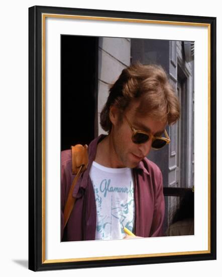 Rock Star John Lennon-David Mcgough-Framed Premium Photographic Print