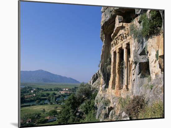 Rock Tomb, Dalyan, Lycia, Anatolia, Turkey, Asia Minor, Asia-Bruno Morandi-Mounted Photographic Print