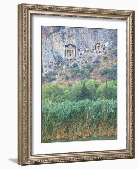 Rock Tombs of Caunos, Dalyan, Turkey-Ali Kabas-Framed Photographic Print