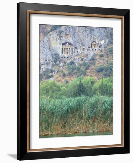 Rock Tombs of Caunos, Dalyan, Turkey-Ali Kabas-Framed Photographic Print