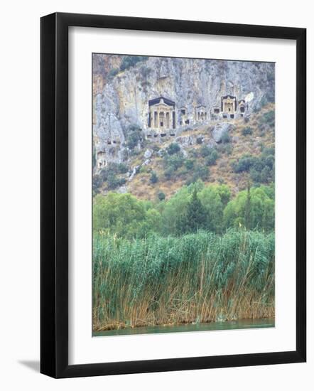 Rock Tombs of Caunos, Dalyan, Turkey-Ali Kabas-Framed Photographic Print