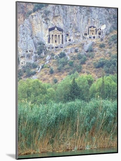 Rock Tombs of Caunos, Dalyan, Turkey-Ali Kabas-Mounted Photographic Print