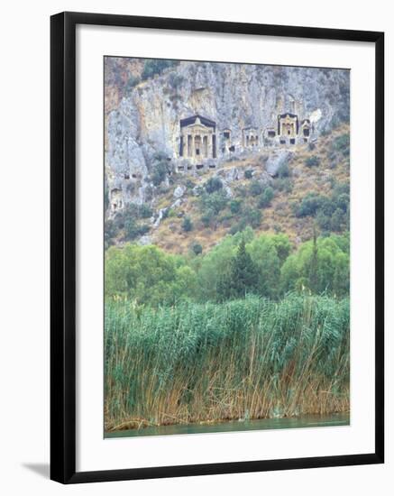 Rock Tombs of Caunos, Dalyan, Turkey-Ali Kabas-Framed Photographic Print