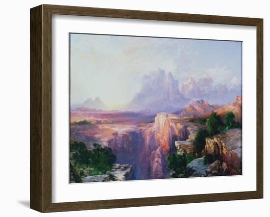 Rock Towers of the Rio Virgin, 1908-Thomas Moran-Framed Giclee Print