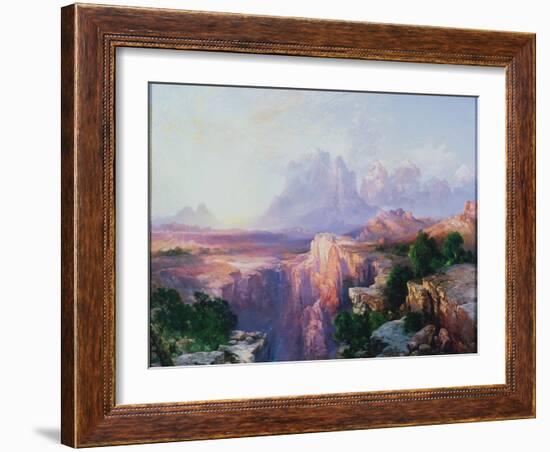 Rock Towers of the Rio Virgin, 1908-Thomas Moran-Framed Giclee Print