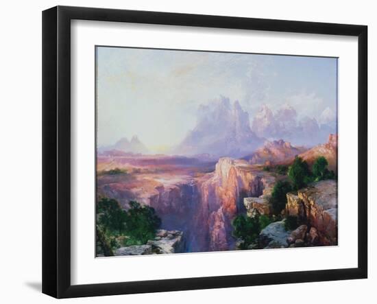 Rock Towers of the Rio Virgin, 1908-Thomas Moran-Framed Giclee Print