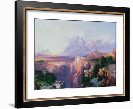 Rock Towers of the Rio Virgin, 1908-Thomas Moran-Framed Giclee Print