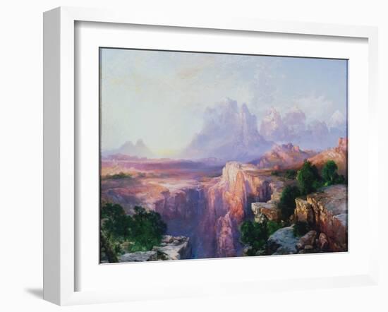 Rock Towers of the Rio Virgin, 1908-Thomas Moran-Framed Giclee Print