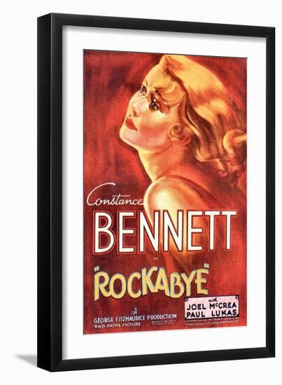 ROCKABYE, Constance Bennett on US poster art, 1932-null-Framed Art Print