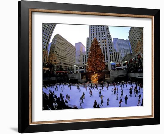 Rockafeller Center at Christmas, New York City, New York, USA-Bill Bachmann-Framed Photographic Print