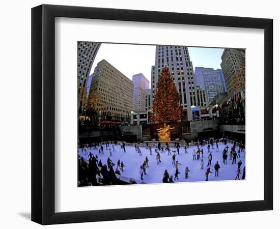 Rockafeller Center at Christmas, New York City, New York, USA-Bill Bachmann-Framed Photographic Print