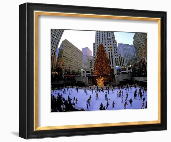 Rockafeller Center at Christmas, New York City, New York, USA-Bill Bachmann-Framed Photographic Print