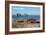 Rockaway Beach, Oregon - Rockaway Beach and Bench-Lantern Press-Framed Art Print