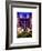 Rockefeller Center and 5th Ave Views with Christmas Decoration at Nightfall-Philippe Hugonnard-Framed Art Print