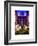 Rockefeller Center and 5th Ave Views with Christmas Decoration at Nightfall-Philippe Hugonnard-Framed Art Print