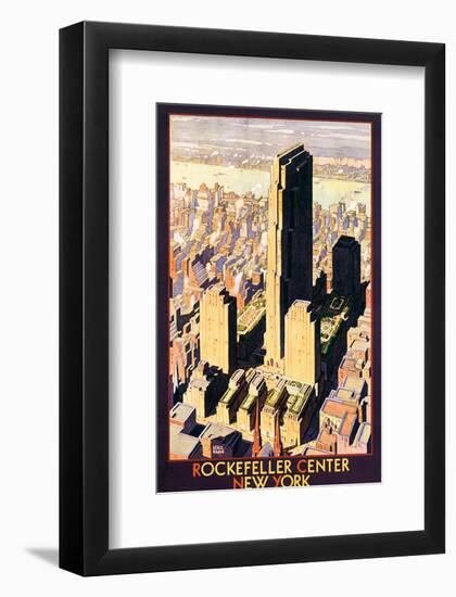 Rockefeller Center, New York-Leslie Ragan-Framed Art Print