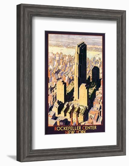 Rockefeller Center, New York-Leslie Ragan-Framed Art Print