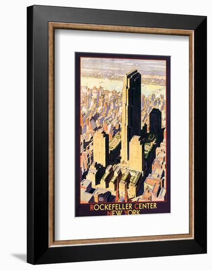 Rockefeller Center, New York-Leslie Ragan-Framed Art Print