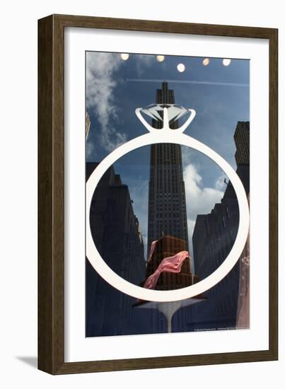 Rockefeller Center Reflection-null-Framed Photo