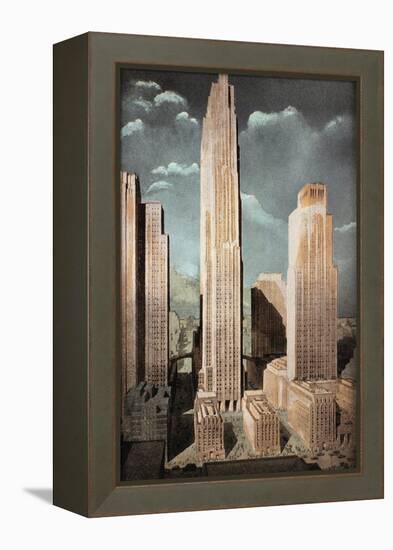 Rockefeller Center-null-Framed Premier Image Canvas