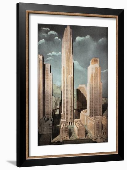 Rockefeller Center-null-Framed Giclee Print