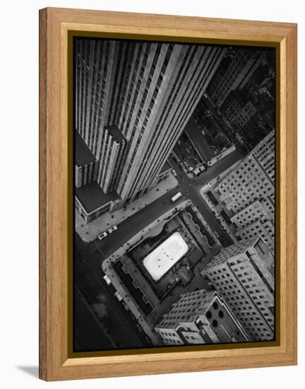 Rockefeller Complex and Skate Rink-Margaret Bourke-White-Framed Premier Image Canvas