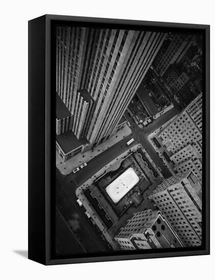 Rockefeller Complex and Skate Rink-Margaret Bourke-White-Framed Premier Image Canvas