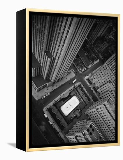 Rockefeller Complex and Skate Rink-Margaret Bourke-White-Framed Premier Image Canvas