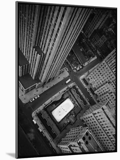 Rockefeller Complex and Skate Rink-Margaret Bourke-White-Mounted Photographic Print