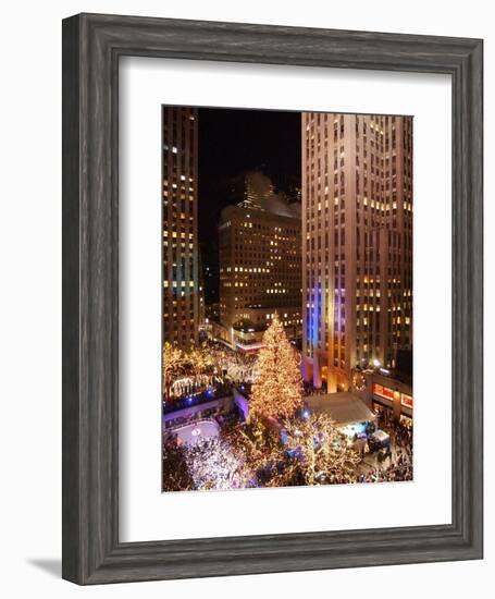 Rockefeller Tree Lighting-Frank Franklin II-Framed Photographic Print