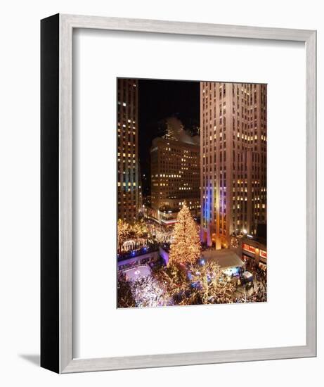 Rockefeller Tree Lighting-Frank Franklin II-Framed Photographic Print