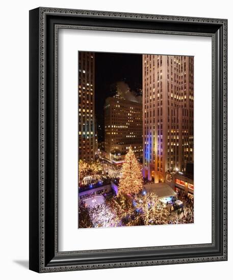 Rockefeller Tree Lighting-Frank Franklin II-Framed Photographic Print