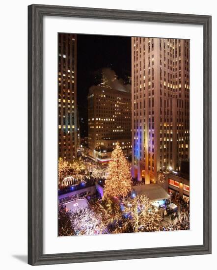 Rockefeller Tree Lighting-Frank Franklin II-Framed Photographic Print