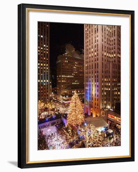 Rockefeller Tree Lighting-Frank Franklin II-Framed Photographic Print