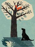 Dog and Squirrel-Rocket 68-Giclee Print