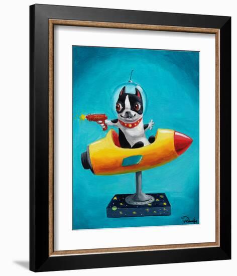 Rocket Blue-Brian Rubenacker-Framed Art Print