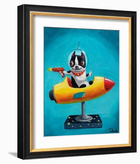 Rocket Blue-Brian Rubenacker-Framed Art Print