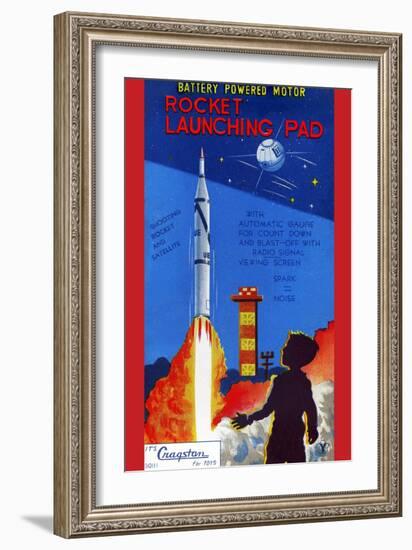 Rocket Launching Pad-null-Framed Art Print