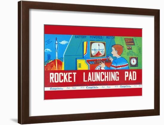 Rocket Launching Pad-null-Framed Art Print