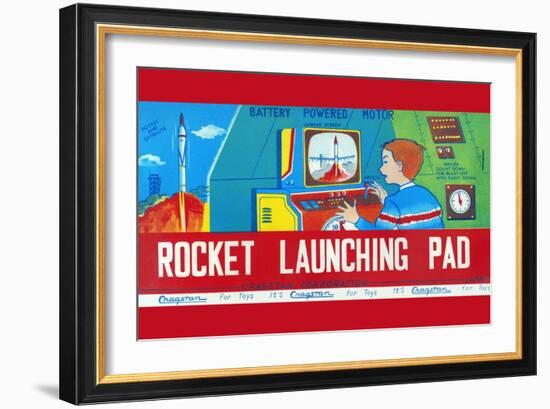 Rocket Launching Pad-null-Framed Art Print