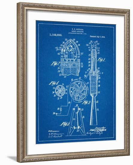 Rocket Patent-null-Framed Art Print