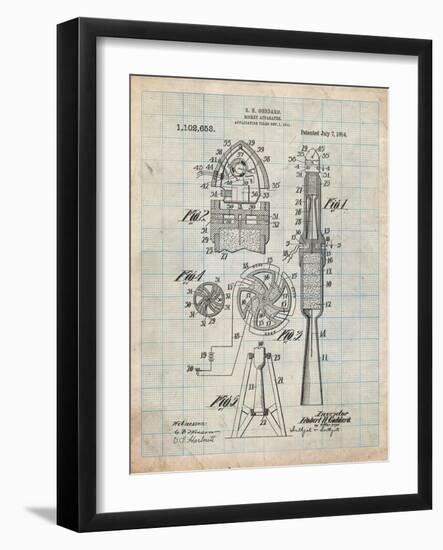 Rocket Patent-Cole Borders-Framed Art Print