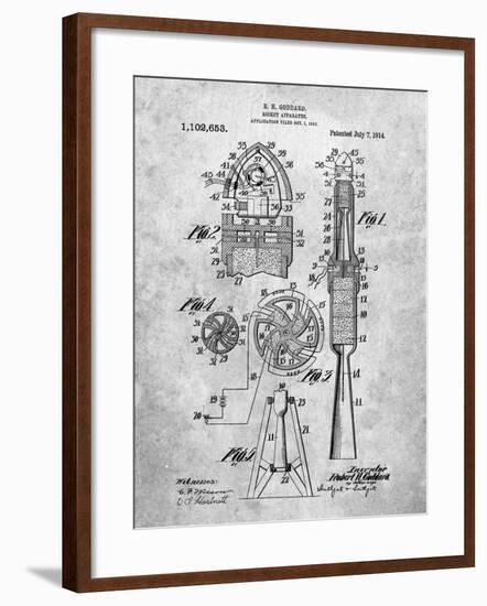 Rocket Patent-Cole Borders-Framed Art Print