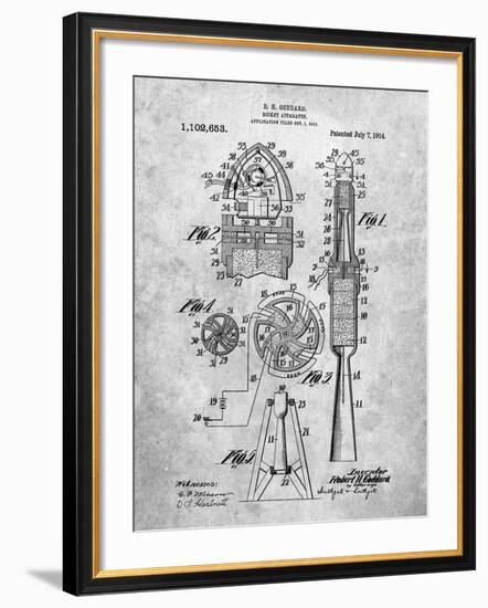 Rocket Patent-Cole Borders-Framed Art Print