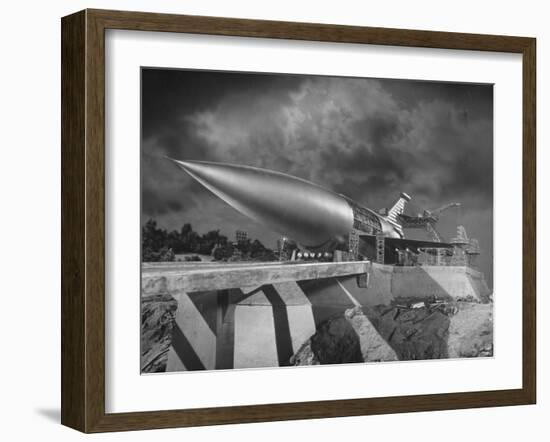 Rocket Ship Being Built for the Movie "When Worlds Collide"-Allan Grant-Framed Photographic Print