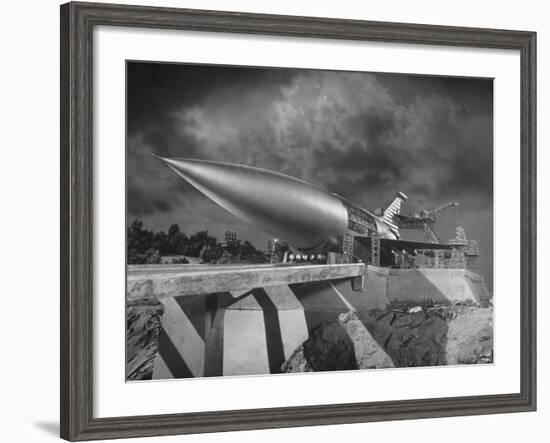 Rocket Ship Being Built for the Movie "When Worlds Collide"-Allan Grant-Framed Photographic Print