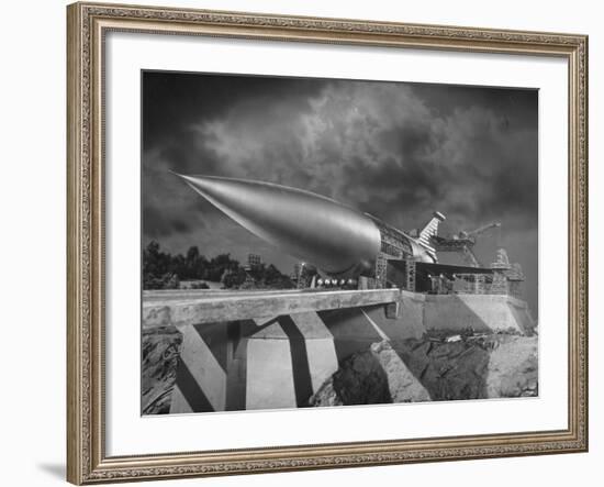 Rocket Ship Being Built for the Movie "When Worlds Collide"-Allan Grant-Framed Photographic Print