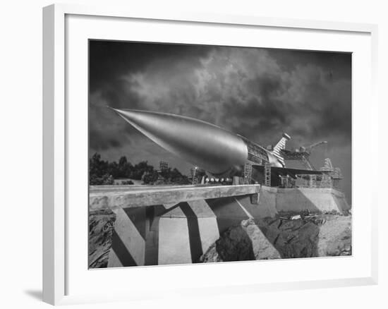 Rocket Ship Being Built for the Movie "When Worlds Collide"-Allan Grant-Framed Photographic Print